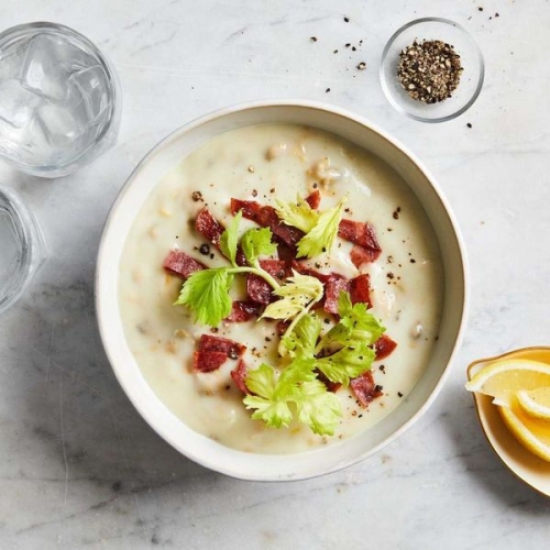 Cauliflower Clam Chowder