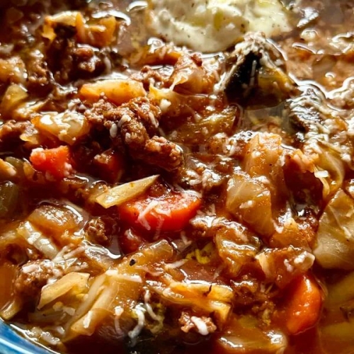 Easy Beef Cabbage Soup (One Pot)