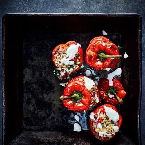 Vegetarian stuffed peppers