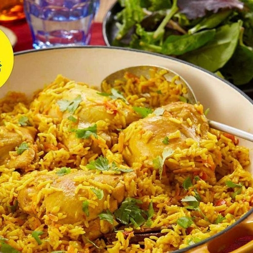 Bariis Iskukaris – One Pot Somali Rice & Chicken