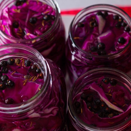 Red Cabbage Sauerkraut
